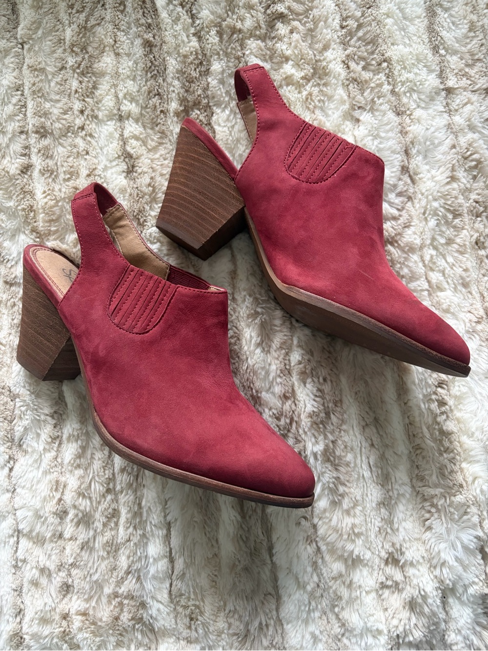 Splendid Suede Slingback Ankle Booties